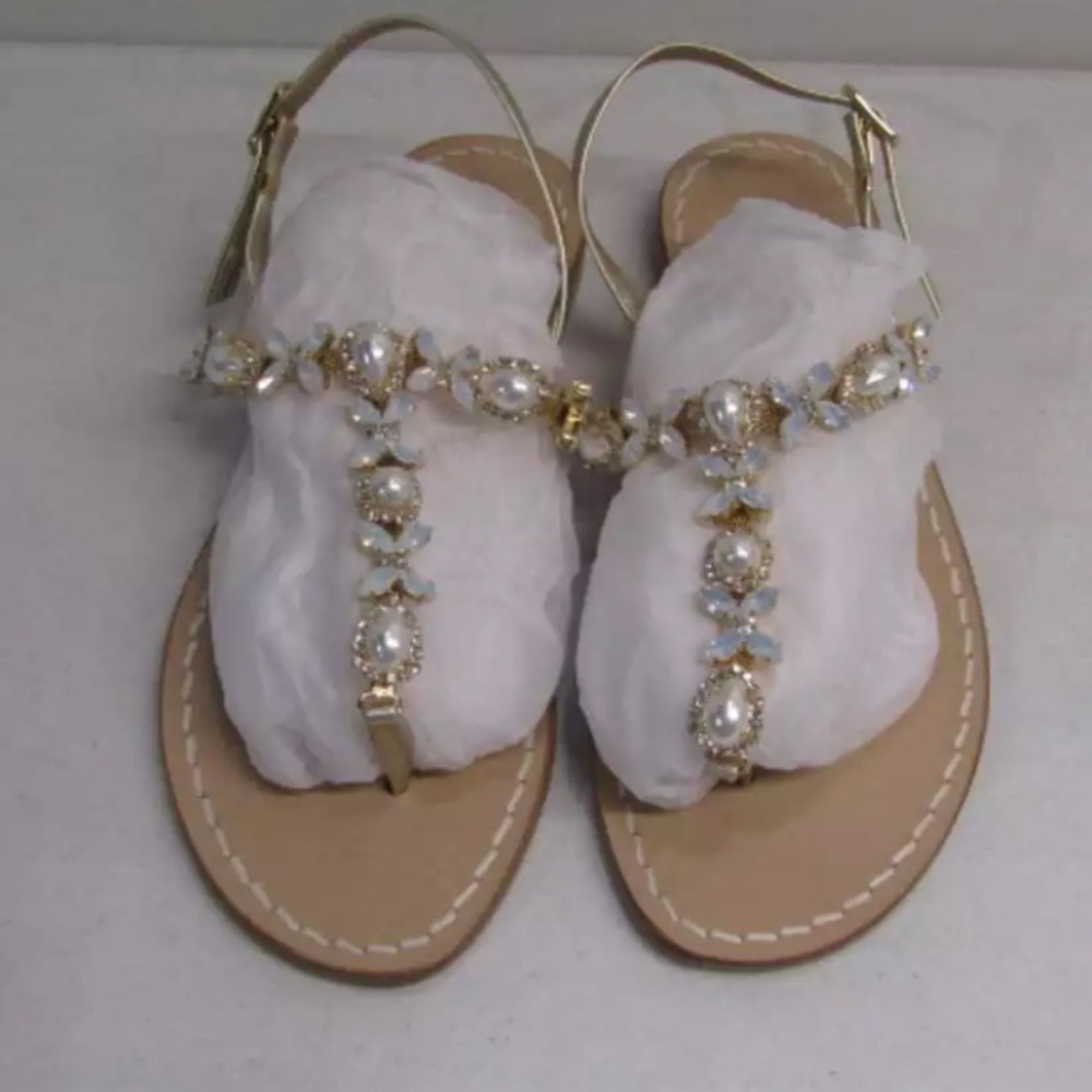 Musa Women's US 6/EU 36 Teardrop Crystal Sandal